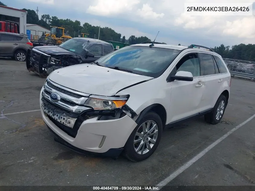 2014 Ford Edge Limited VIN: 2FMDK4KC3EBA26426 Lot: 40454709