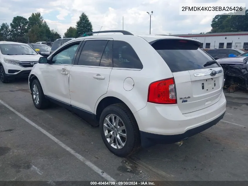 2014 Ford Edge Limited VIN: 2FMDK4KC3EBA26426 Lot: 40454709