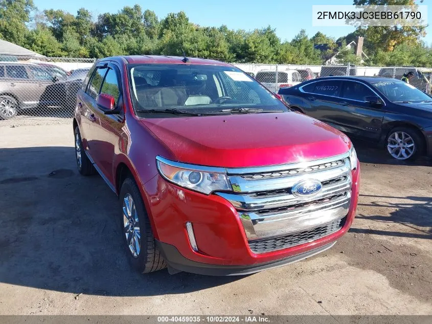 2014 Ford Edge Sel VIN: 2FMDK3JC3EBB61790 Lot: 40459035