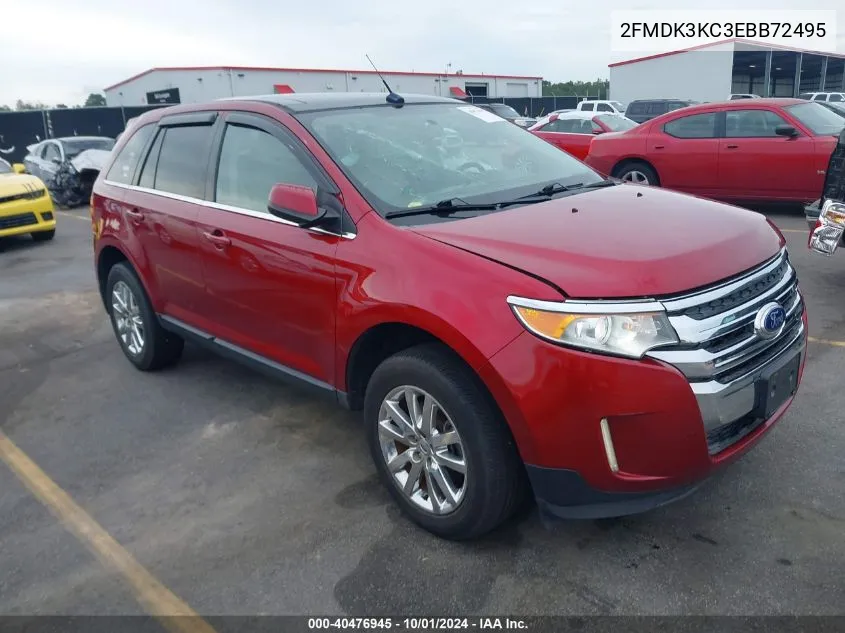 2014 Ford Edge Limited VIN: 2FMDK3KC3EBB72495 Lot: 40476945