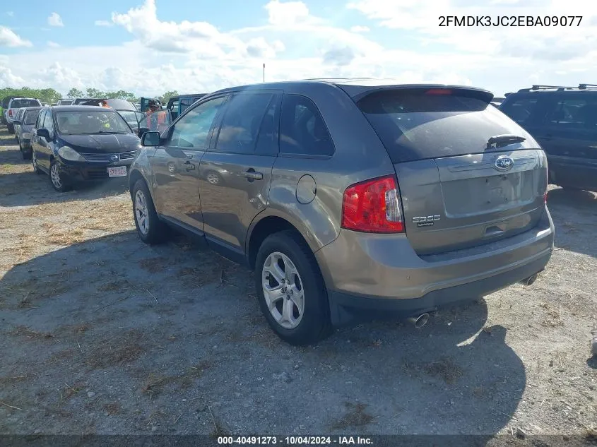 2014 Ford Edge Sel VIN: 2FMDK3JC2EBA09077 Lot: 40491273