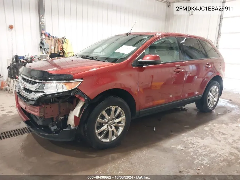 2014 Ford Edge Sel VIN: 2FMDK4JC1EBA29911 Lot: 40498662