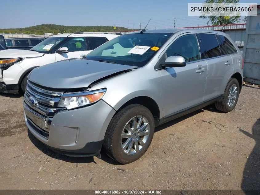 2014 Ford Edge Limited VIN: 2FMDK3KCXEBA26661 Lot: 40516982