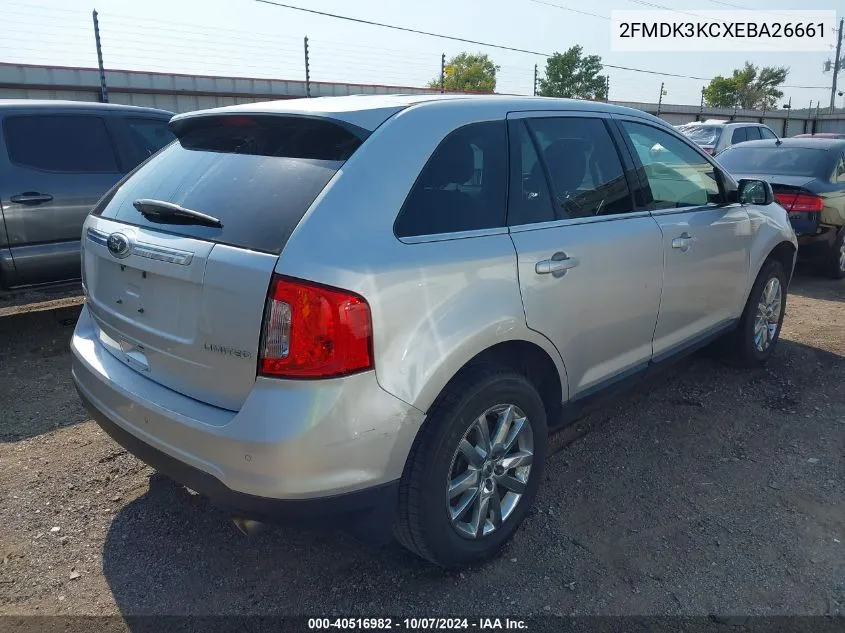 2014 Ford Edge Limited VIN: 2FMDK3KCXEBA26661 Lot: 40516982