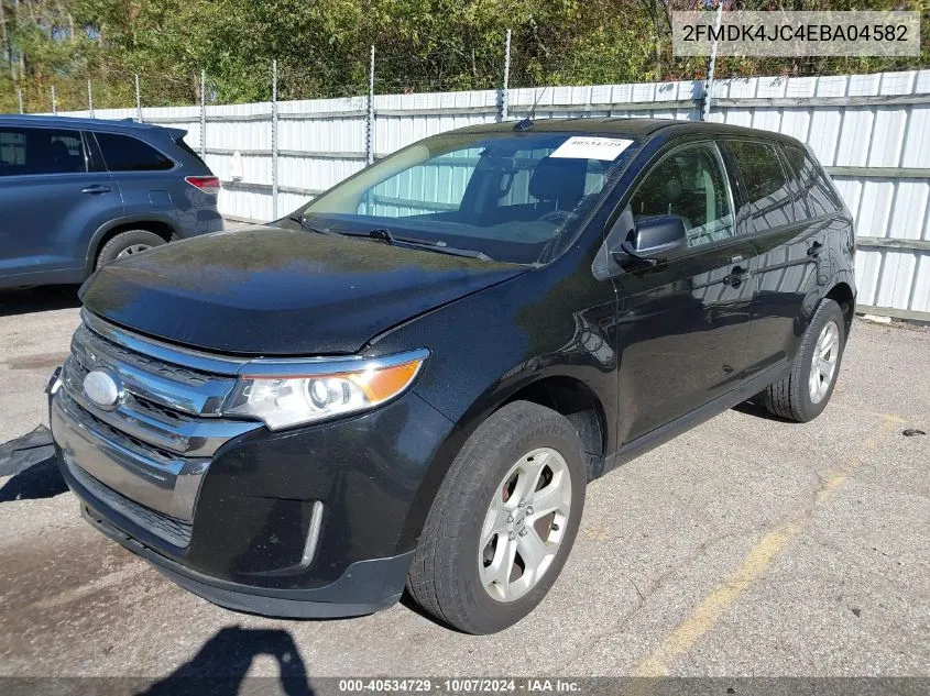 2014 Ford Edge Sel VIN: 2FMDK4JC4EBA04582 Lot: 40534729