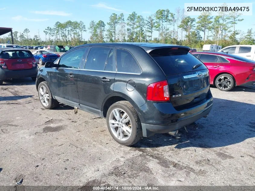 2014 Ford Edge Limited VIN: 2FMDK3KC7EBA49475 Lot: 40540174