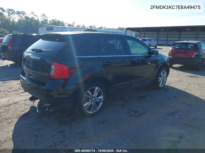 2014 Ford Edge Limited VIN: 2FMDK3KC7EBA49475 Lot: 40540174