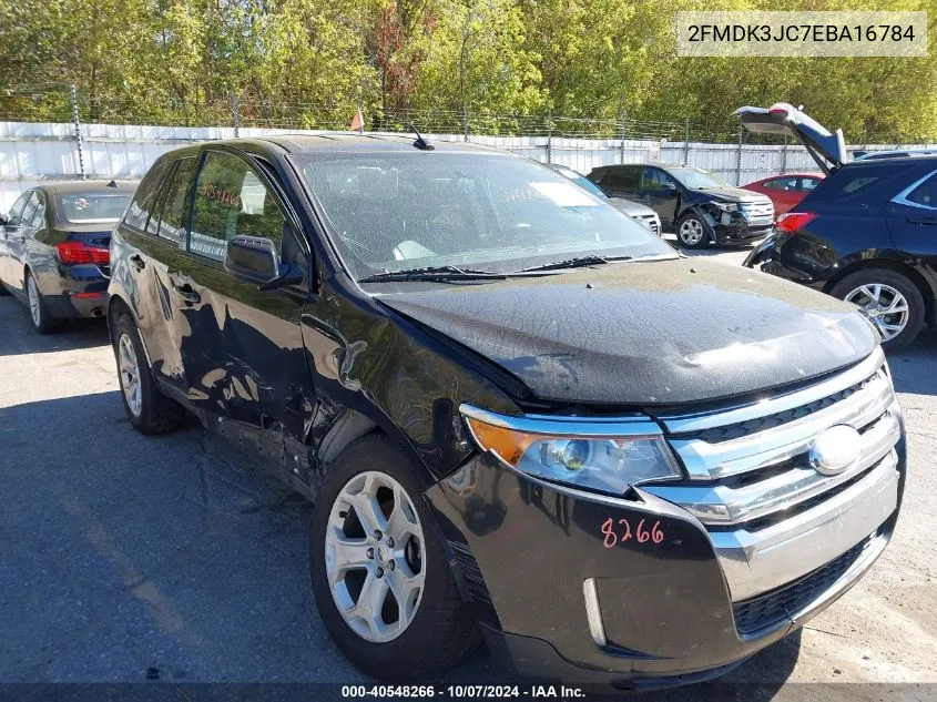 2014 Ford Edge Sel VIN: 2FMDK3JC7EBA16784 Lot: 40548266