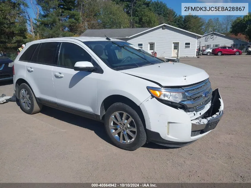 2014 Ford Edge Sel VIN: 2FMDK3JC5EBA28867 Lot: 40564942