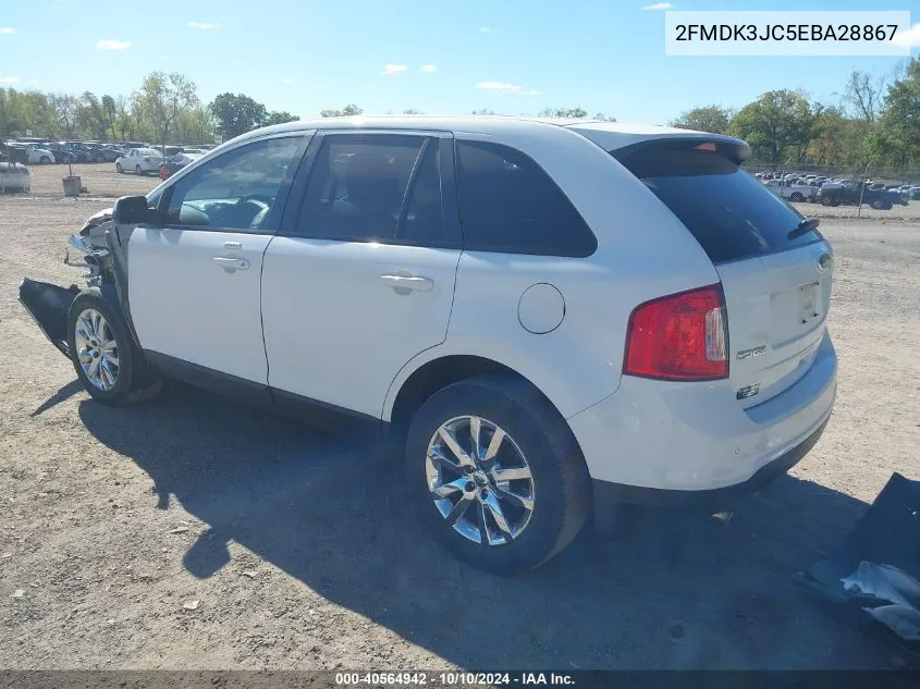 2014 Ford Edge Sel VIN: 2FMDK3JC5EBA28867 Lot: 40564942