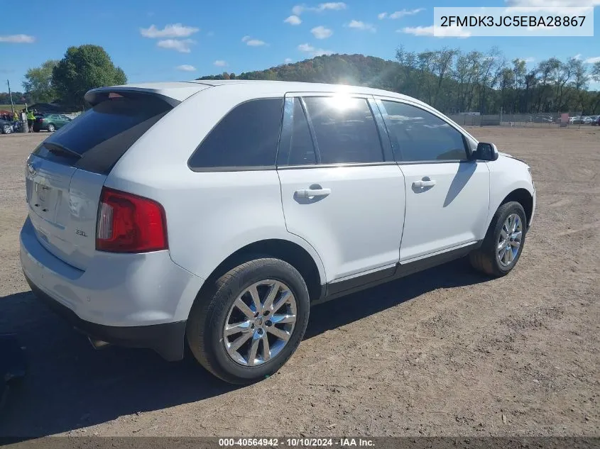 2FMDK3JC5EBA28867 2014 Ford Edge Sel