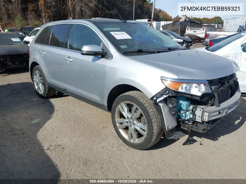 2014 Ford Edge Limited VIN: 2FMDK4KC7EBB59321 Lot: 40663484