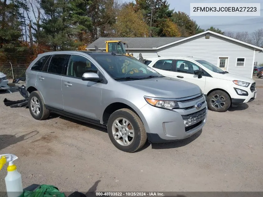 2014 Ford Edge Sel VIN: 2FMDK3JC0EBA27223 Lot: 40703522