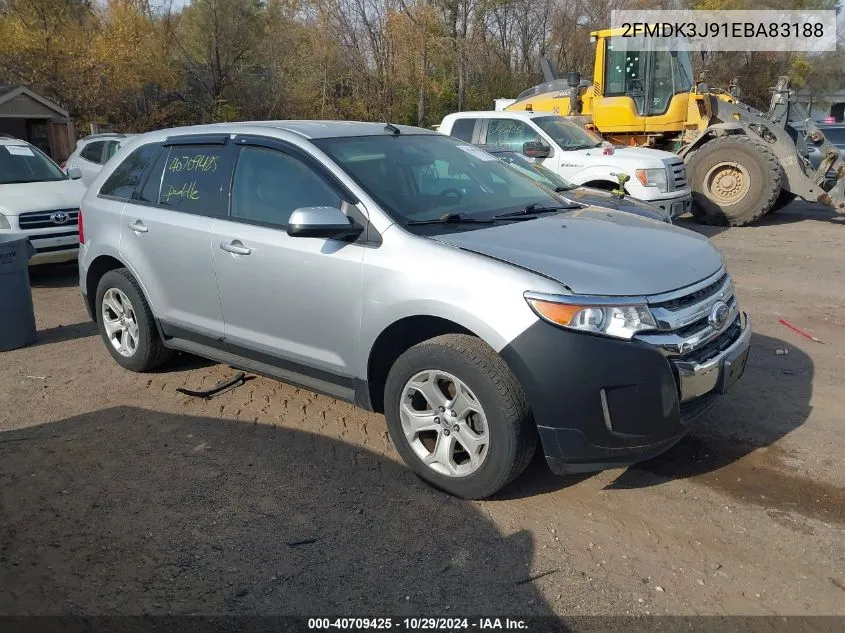 2014 Ford Edge Sel VIN: 2FMDK3J91EBA83188 Lot: 40709425