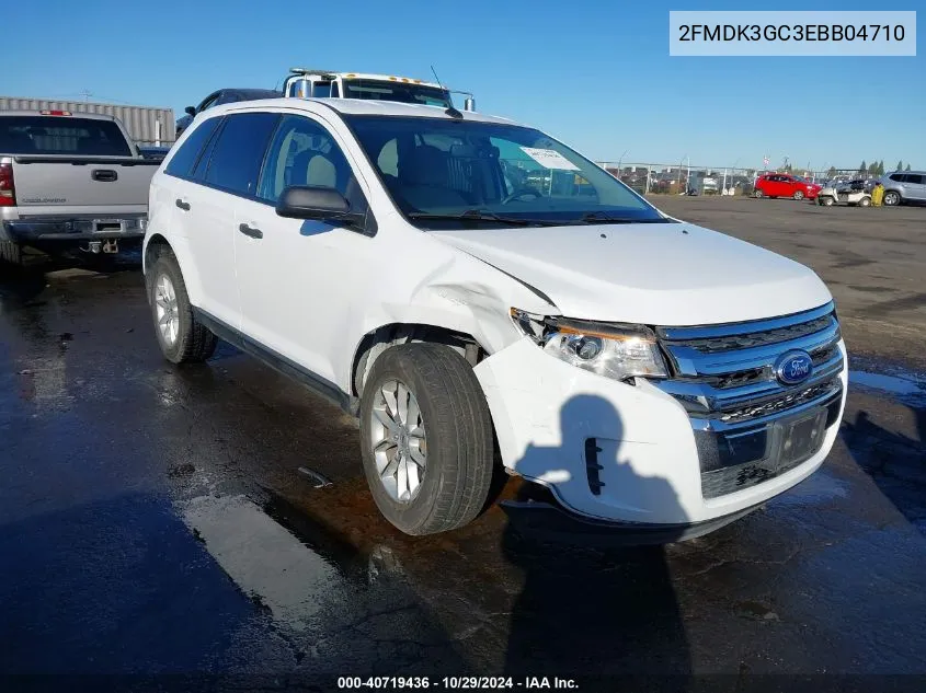 2014 Ford Edge Se VIN: 2FMDK3GC3EBB04710 Lot: 40719436