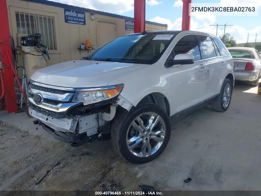 2014 Ford Edge Limited VIN: 2FMDK3KC8EBA02763 Lot: 40796465