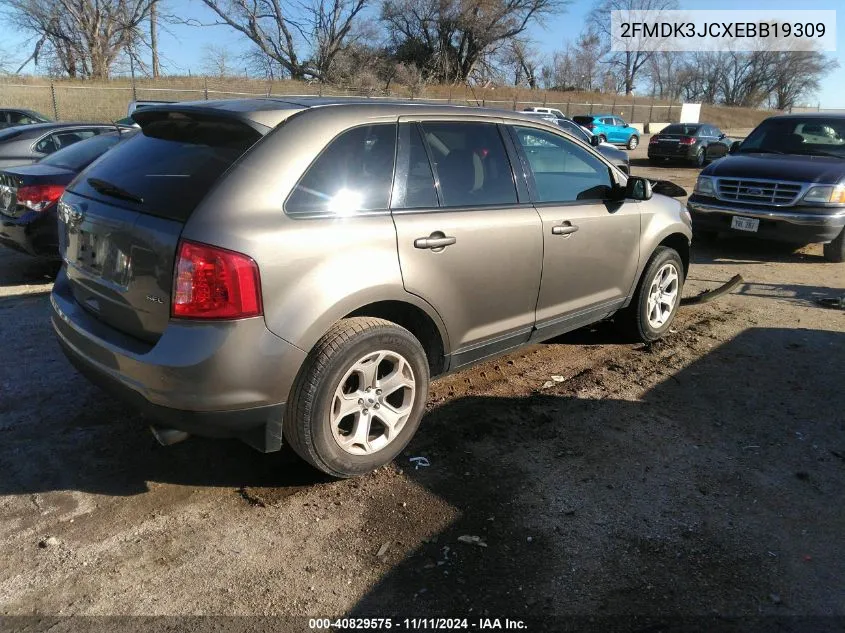 2014 Ford Edge Sel VIN: 2FMDK3JCXEBB19309 Lot: 40829575