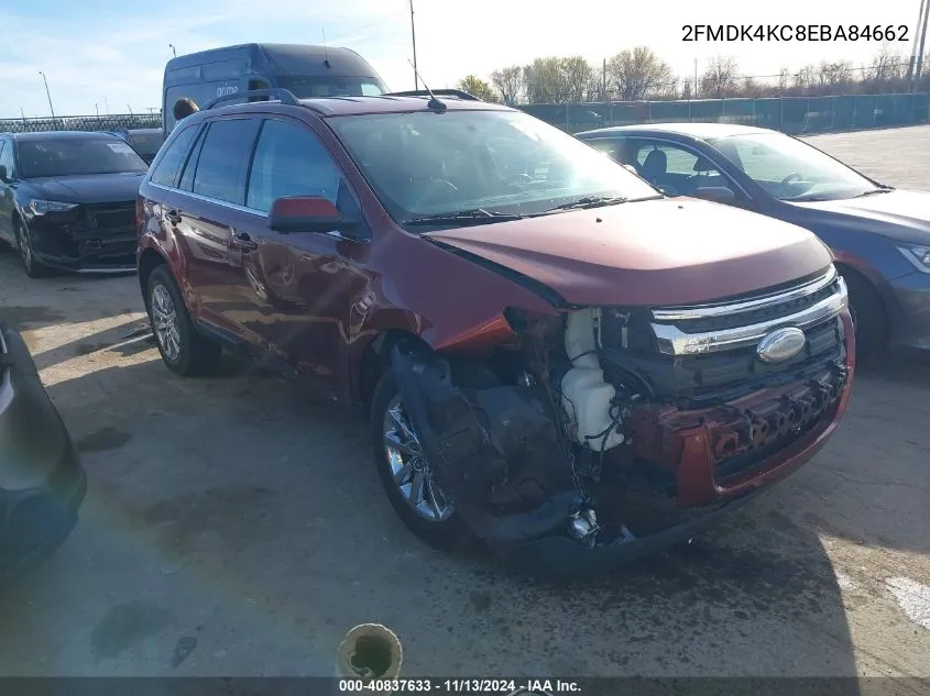 2FMDK4KC8EBA84662 2014 Ford Edge Limited