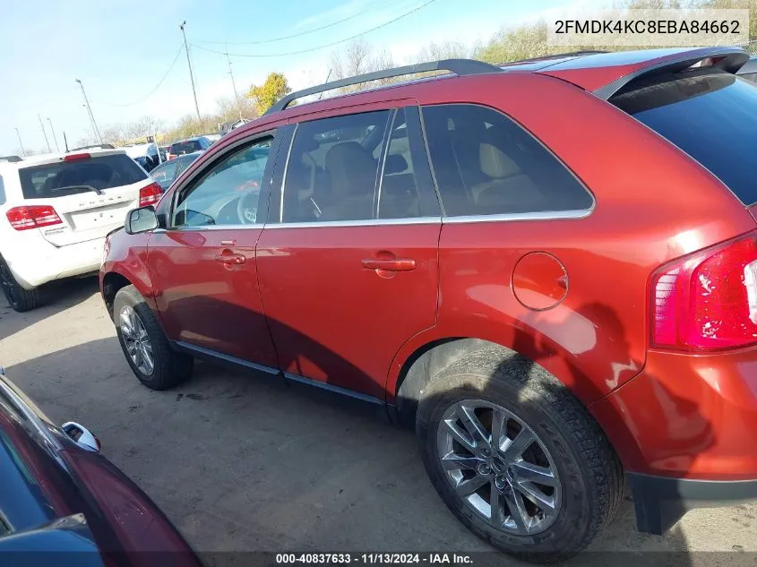 2FMDK4KC8EBA84662 2014 Ford Edge Limited