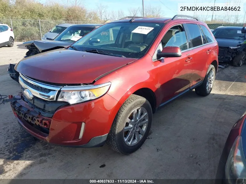 2FMDK4KC8EBA84662 2014 Ford Edge Limited