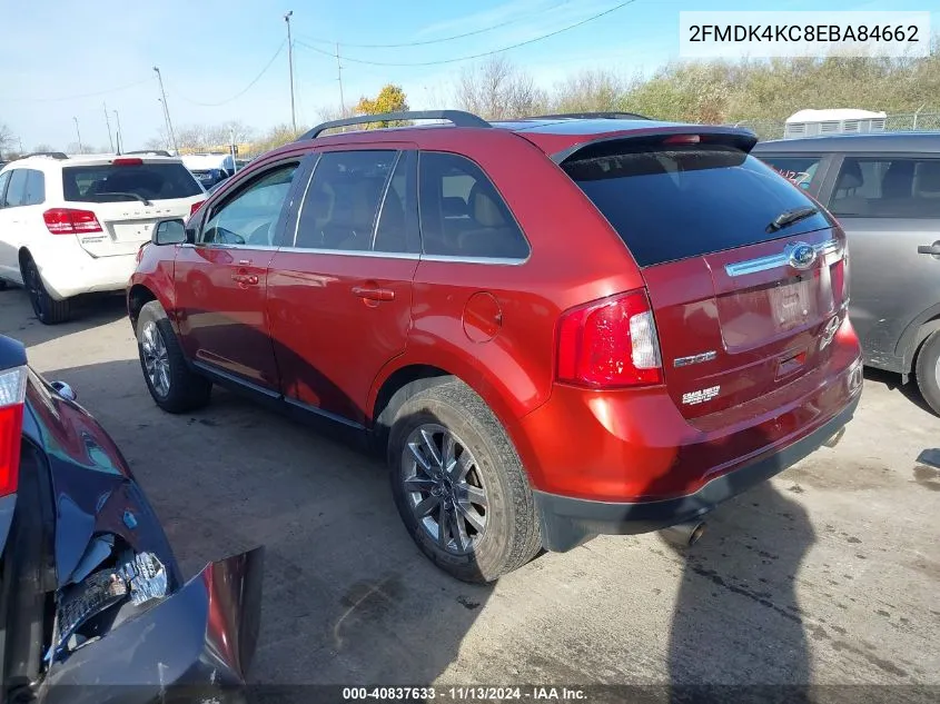 2FMDK4KC8EBA84662 2014 Ford Edge Limited