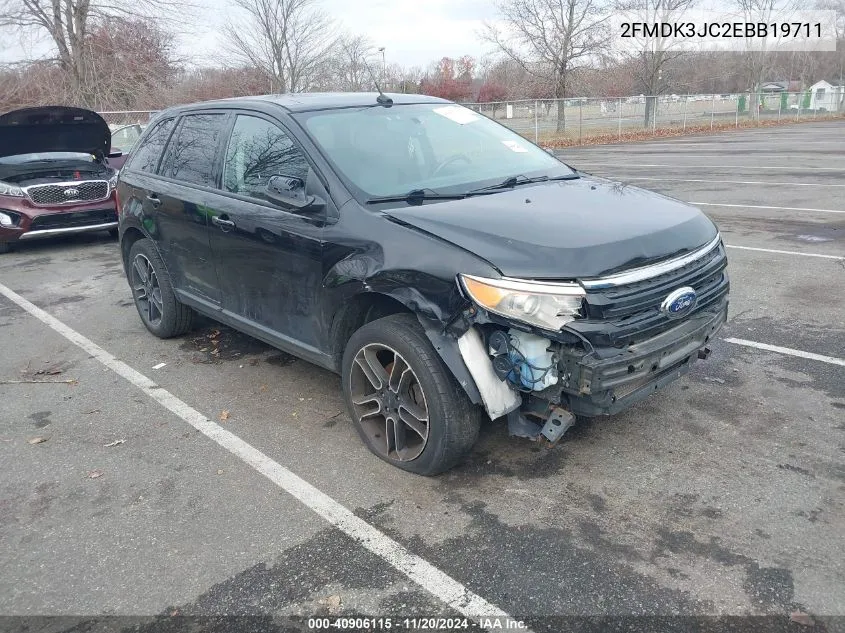 2014 Ford Edge Sel VIN: 2FMDK3JC2EBB19711 Lot: 40906115