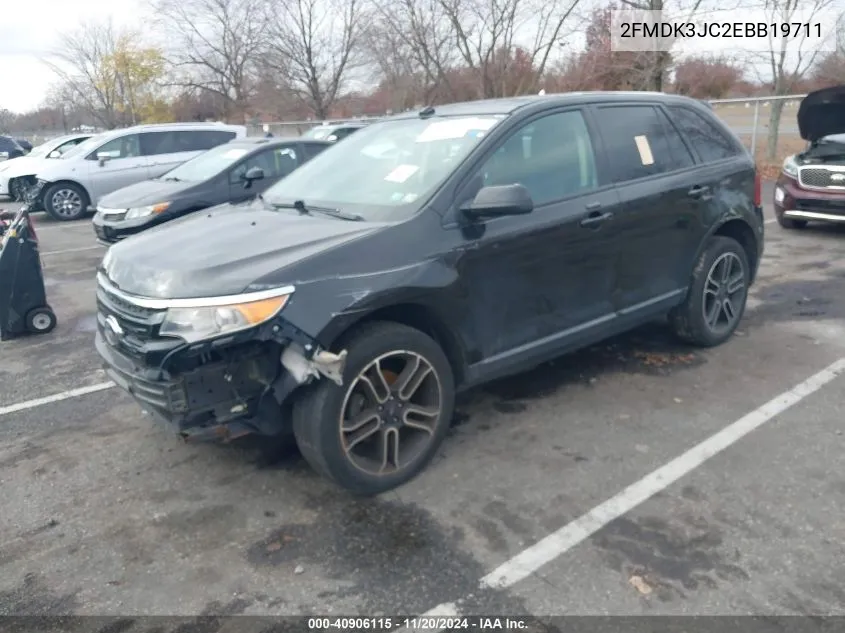 2014 Ford Edge Sel VIN: 2FMDK3JC2EBB19711 Lot: 40906115