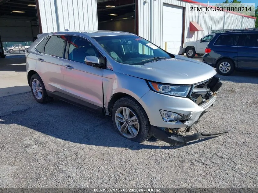 2015 Ford Edge Sel VIN: 2FMTK4J93FBB68214 Lot: 39507175