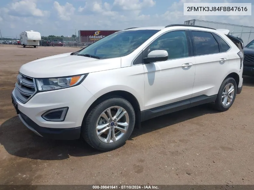 2FMTK3J84FBB47616 2015 Ford Edge Sel