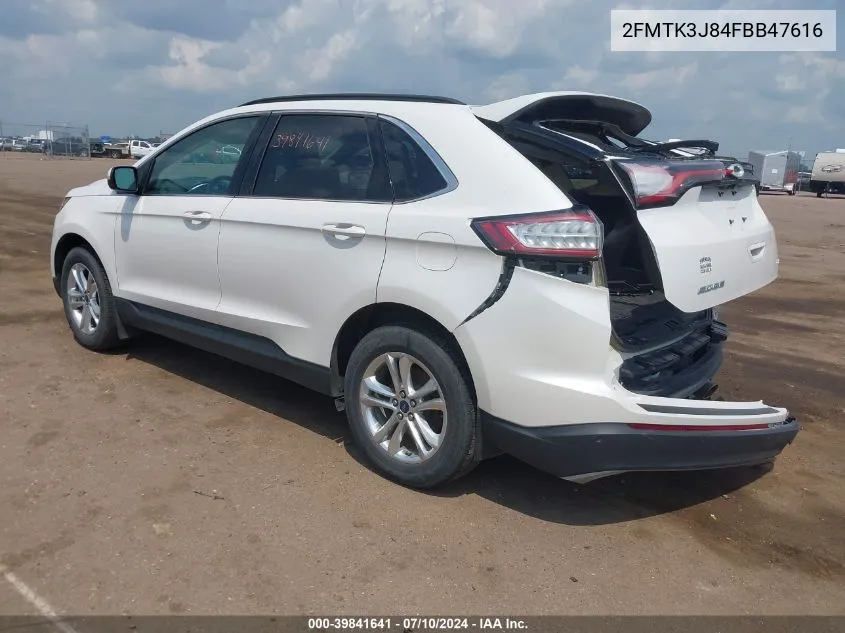 2FMTK3J84FBB47616 2015 Ford Edge Sel