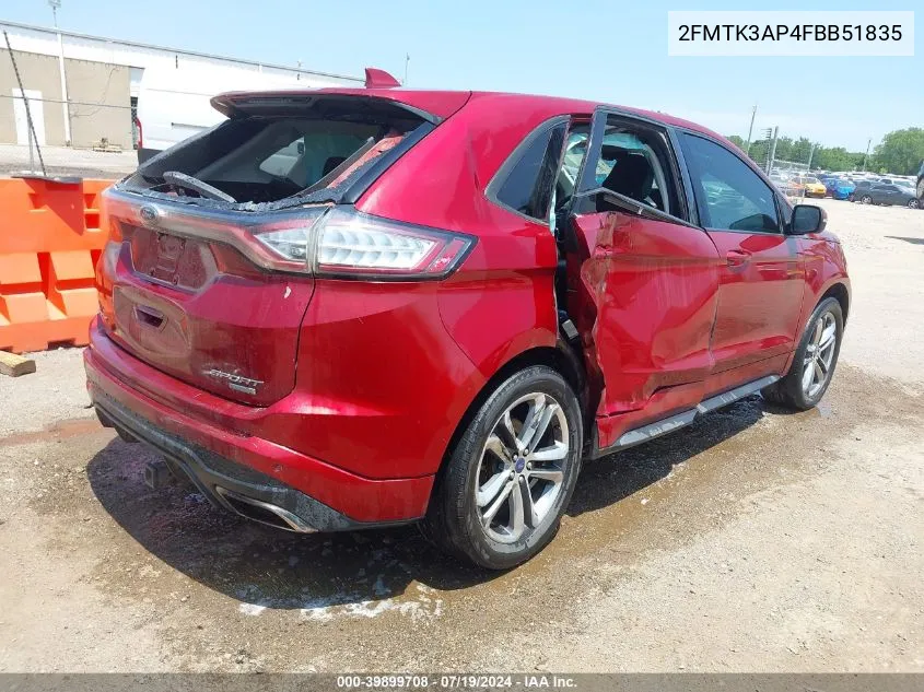 2FMTK3AP4FBB51835 2015 Ford Edge Sport