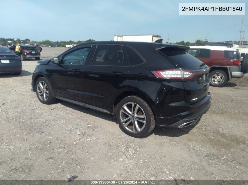 2FMPK4AP1FBB01840 2015 Ford Edge Sport