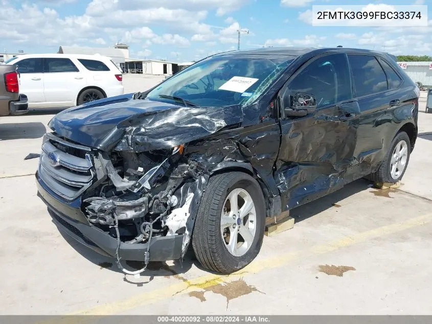 2FMTK3G99FBC33374 2015 Ford Edge Se