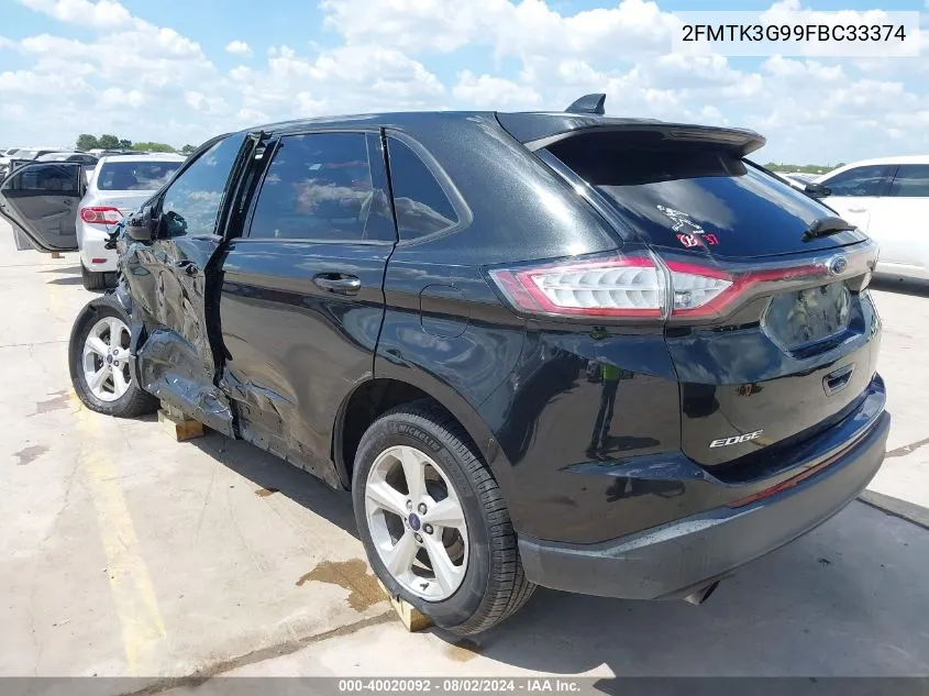 2FMTK3G99FBC33374 2015 Ford Edge Se