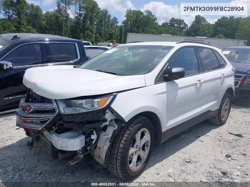 2FMTK3G99FBC28904 2015 Ford Edge Se