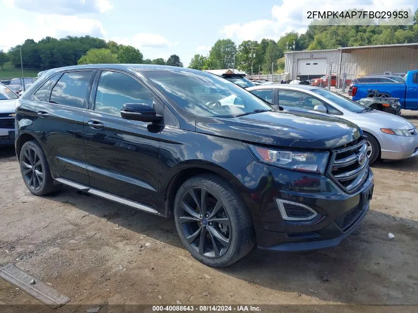 2015 Ford Edge Sport VIN: 2FMPK4AP7FBC29953 Lot: 40088643