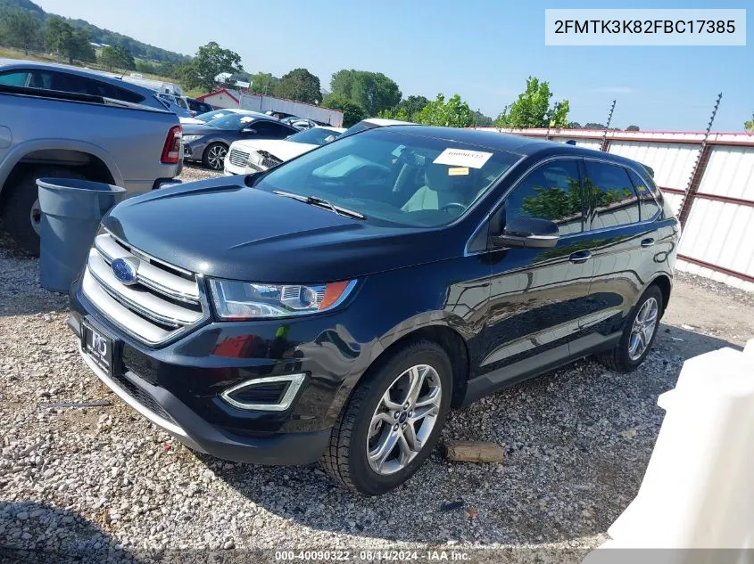 2FMTK3K82FBC17385 2015 Ford Edge Titanium