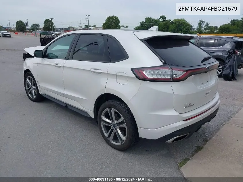 2FMTK4AP4FBC21579 2015 Ford Edge Sport