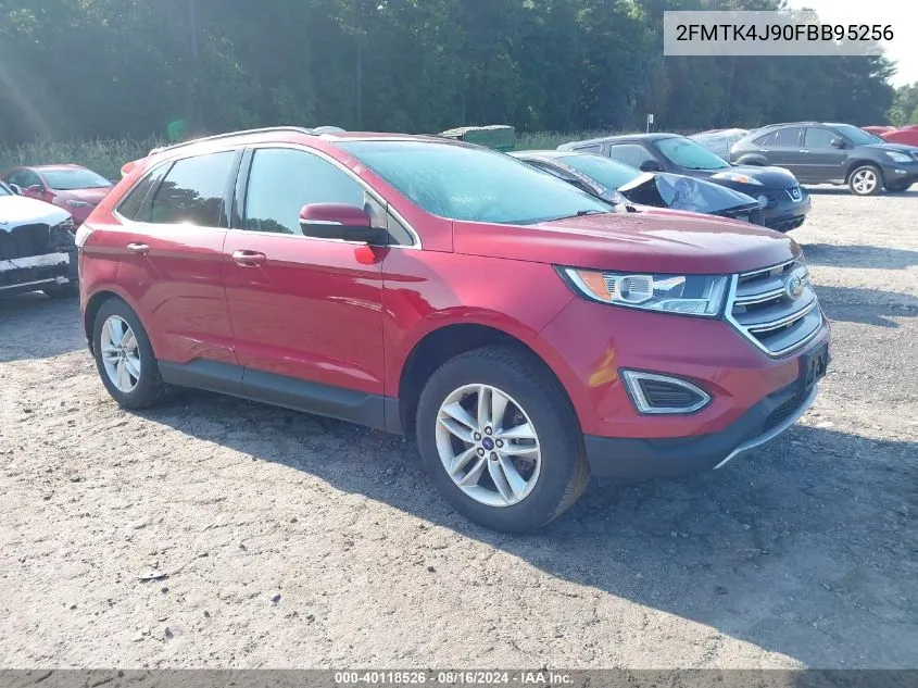 2015 Ford Edge Sel VIN: 2FMTK4J90FBB95256 Lot: 40118526