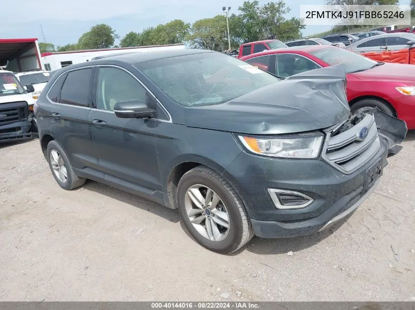 2015 Ford Edge Sel VIN: 2FMTK4J91FBB65246 Lot: 40144016