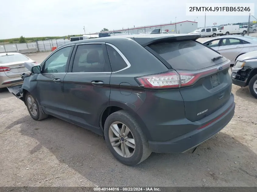 2015 Ford Edge Sel VIN: 2FMTK4J91FBB65246 Lot: 40144016