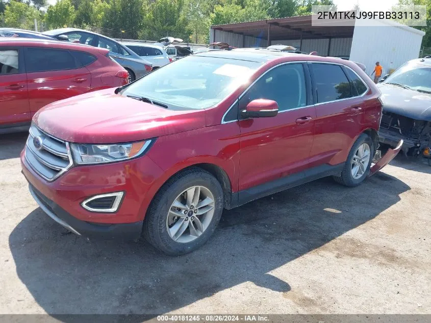 2FMTK4J99FBB33113 2015 Ford Edge Sel