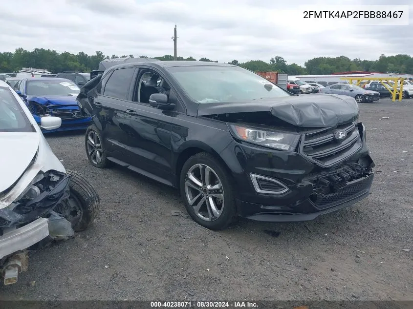 2FMTK4AP2FBB88467 2015 Ford Edge Sport