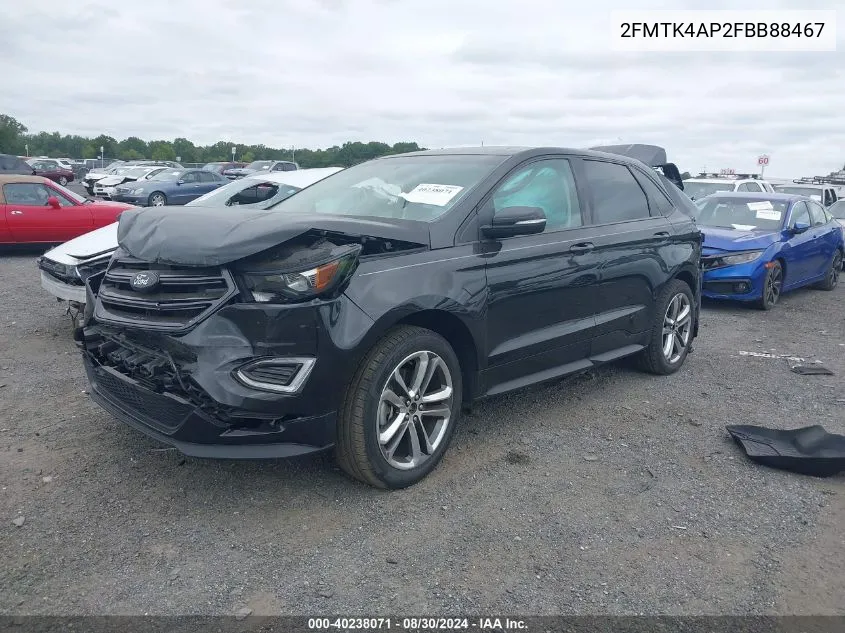 2FMTK4AP2FBB88467 2015 Ford Edge Sport