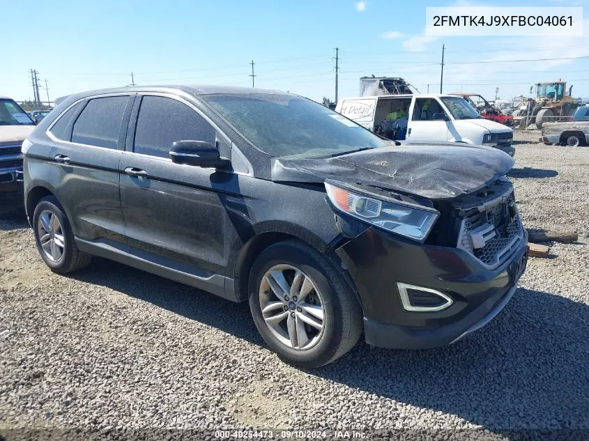 2015 Ford Edge Sel VIN: 2FMTK4J9XFBC04061 Lot: 40254473