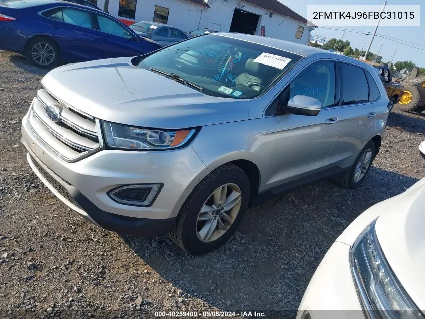 2015 Ford Edge Sel VIN: 2FMTK4J96FBC31015 Lot: 40259400