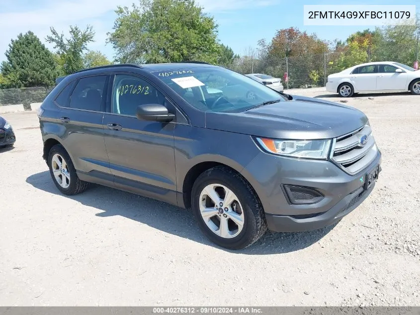 2FMTK4G9XFBC11079 2015 Ford Edge Se