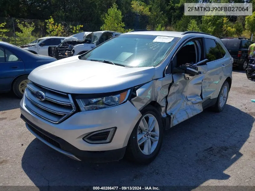 2FMTK3J90FBB27064 2015 Ford Edge Sel