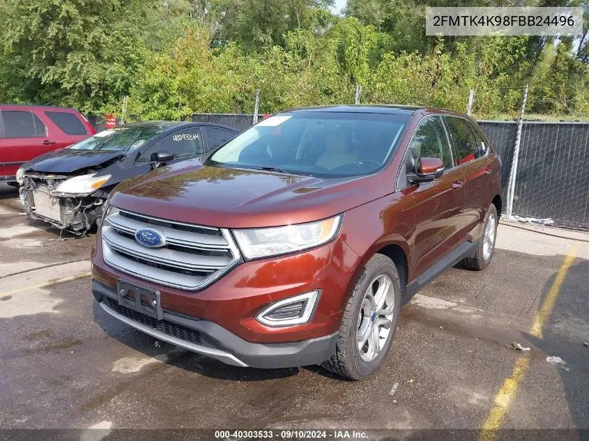 2FMTK4K98FBB24496 2015 Ford Edge Titanium