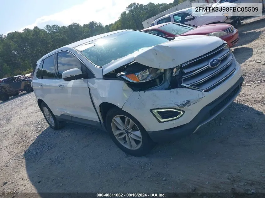 2015 Ford Edge Sel VIN: 2FMTK3J98FBC05509 Lot: 40311062